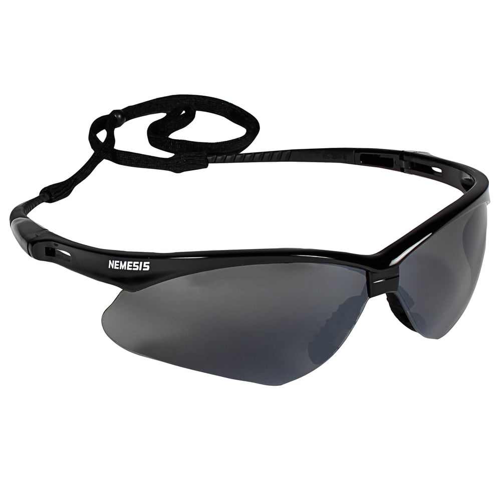 Clear Lens,Pack of 12 KIMBERLY-CLARK 25676 Jackson Safety V30 Nemesis Safety Glasses Black Frame 